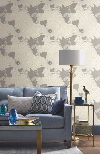 Tapeta York Tailored HO3365 Maritime Map