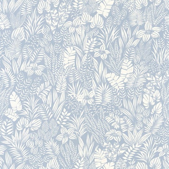 Casadeco 88826161 California Napa Valley Bleu Vintage - tapeta roślinna