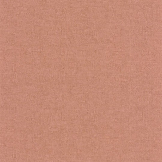 Casadeco 88704569 Empreinte Terracotta - czerwona tapeta imitująca tkaninę