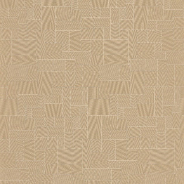 Casadeco 88762461 Kyoto Kensai Noisette - tapeta geometryczna w orientalnym wydaniu