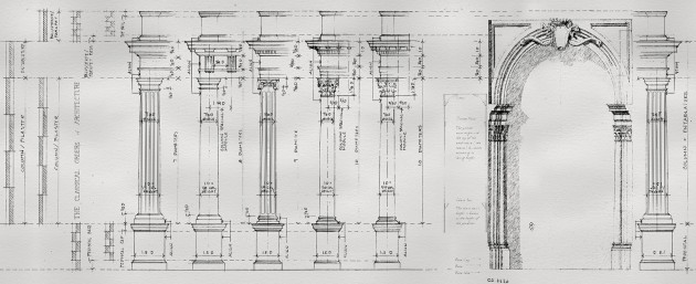 Rebel Walls R19400 Lars Wallin Studio Wallin Sketch - mural z motywem szkicu na papierze