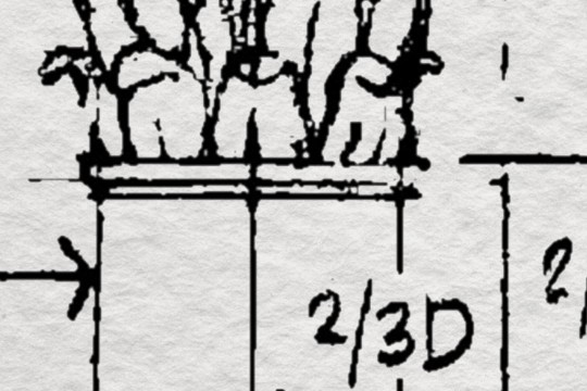 Rebel Walls R19400 Lars Wallin Studio Wallin Sketch - mural z motywem szkicu na papierze
