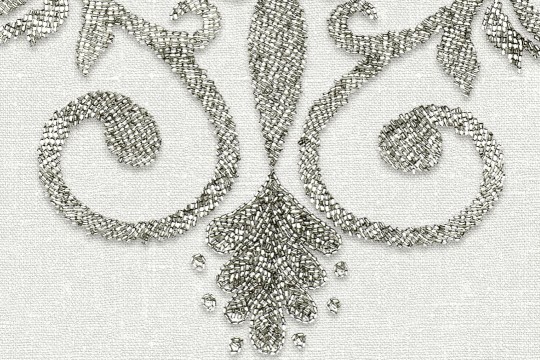 Rebel Walls R19402 Lars Wallin Baroque Pearl White - mural medaliony z pereł