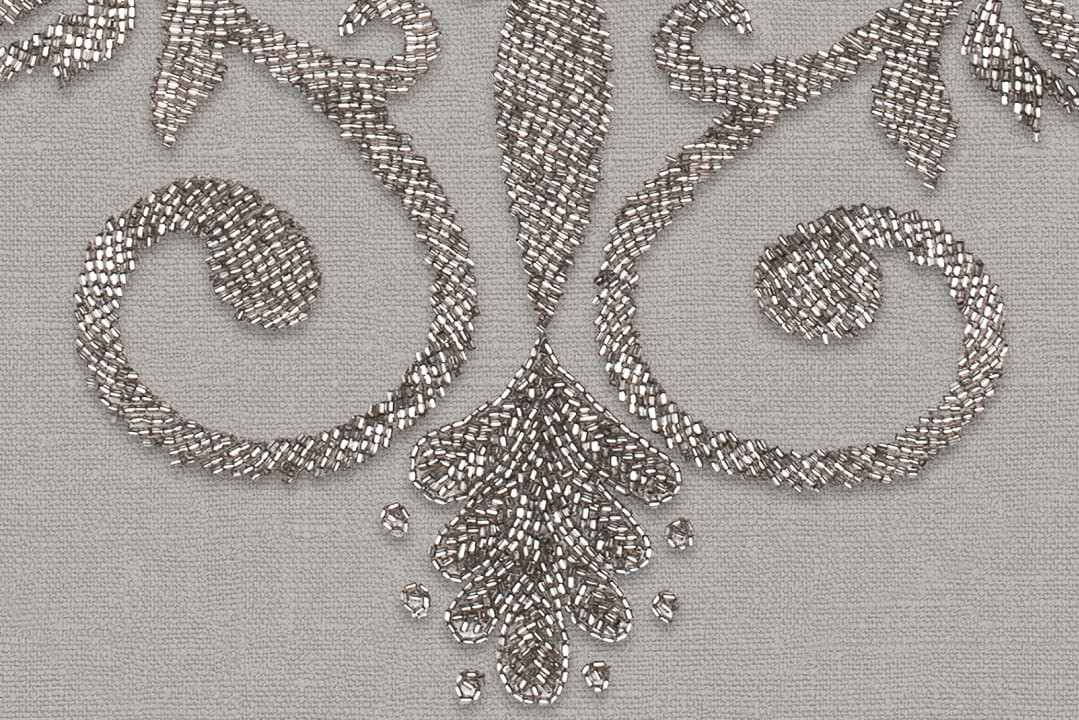 Rebel Walls R19403 Lars Wallin Baroque Pearl Beige - mural medaliony z pereł