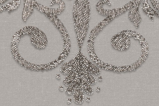 Rebel Walls R19403 Lars Wallin Baroque Pearl Beige - mural medaliony z pereł