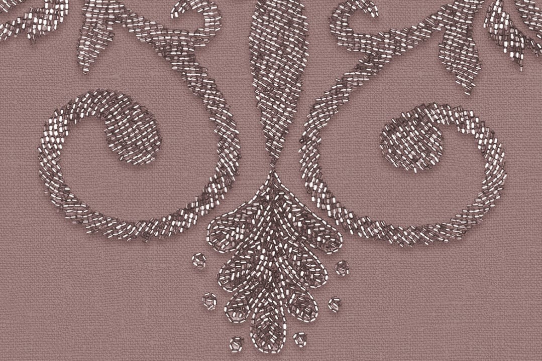 Rebel Walls R19404 Lars Wallin Baroque Pearl Pink - mural medaliony z pereł