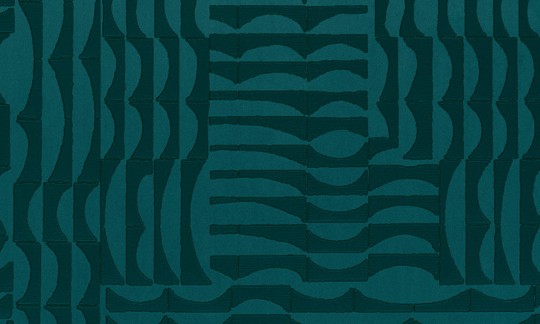 Arte 74000 Kharga Barkhan Teal - tapeta geometryczna  z motywem wydm na piasku