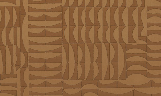 Arte 74001 Kharga Barkhan Ochre - tapeta geometryczna  z motywem wydm na piasku