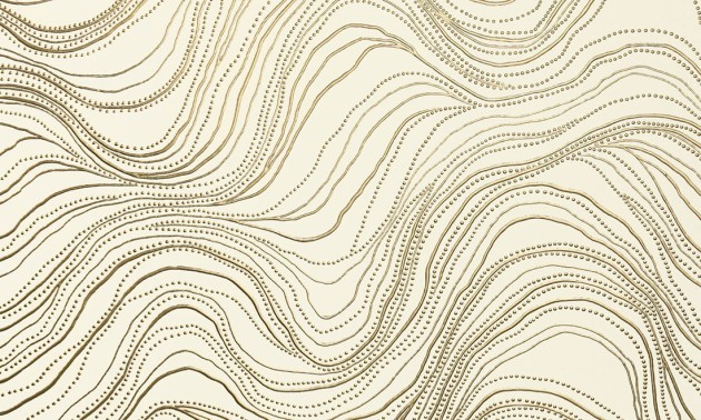 Arte 74040 Kharga Bayuda Dune Gold - tapeta z motywem złotych ławic piasku