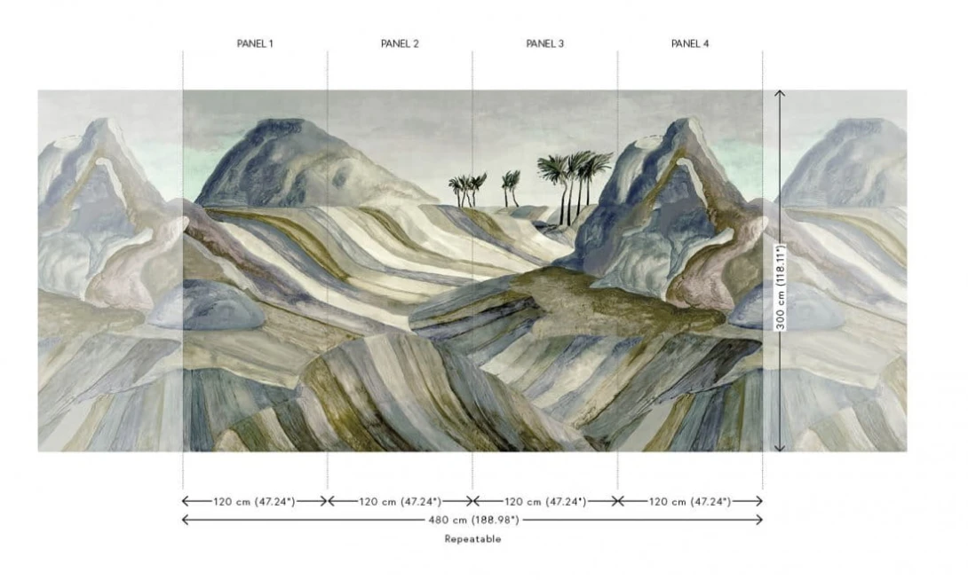 Arte 74062 Kharga Zerzura Desert Night - mural z pustynnym krajobrazem