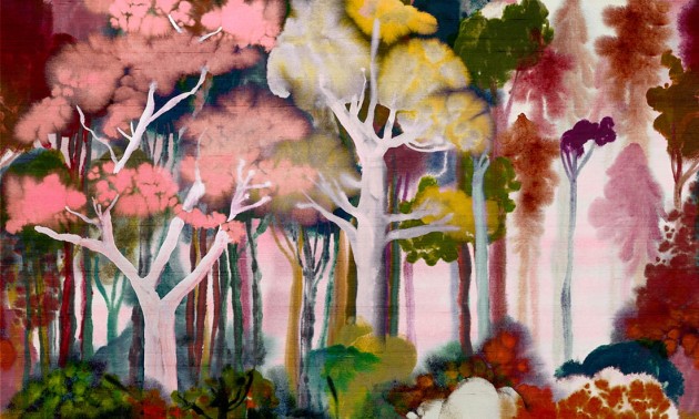 Arte 11530 Alaya Banyan Red Blossom - mural w drzewa figowe