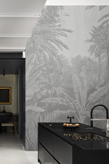 London Art 17016-05 22 Iconic Re-edition Tropical Mornings - tropikalny mural z motywem dżungli