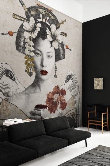 London Art 17021-05 22 Iconic Re-edition Geisha - mural z motywem Gejszy