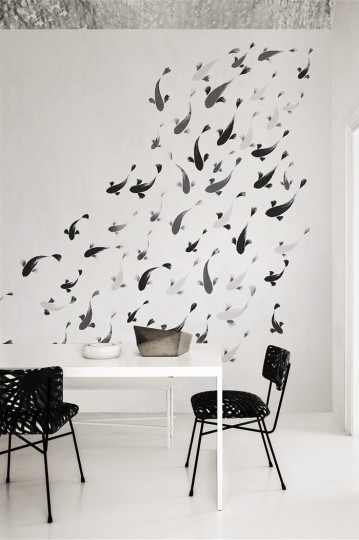 London Art 16094-04 22 Iconic Re-edition Phazing - mural z motywem ryb koi