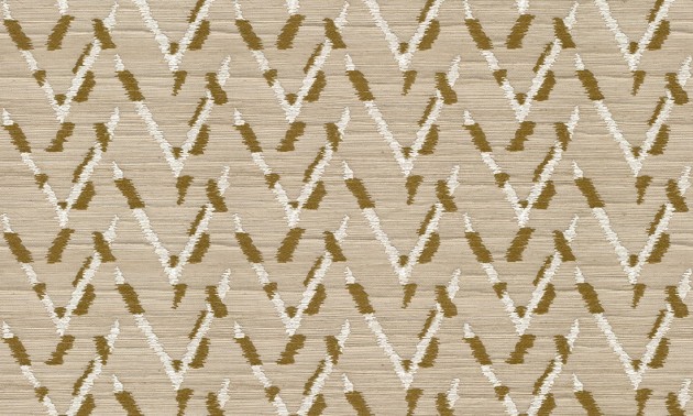 Arte 54510 Osmanthus Chasu Fresh Gold - tapeta haftowana w jodełkę