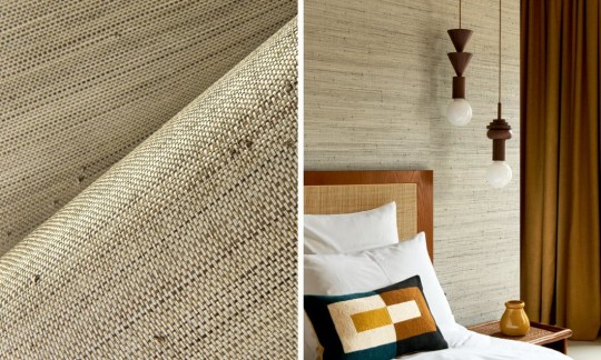 Arte 48022 Les Forets Infini Sandstone - tapeta o wzorze cienkiego splotu