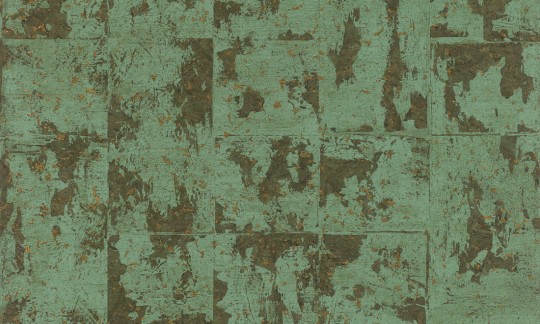 Arte 48040 Les Forets Eclat Aloe - tapeta korkowa z metalizującymi elementami