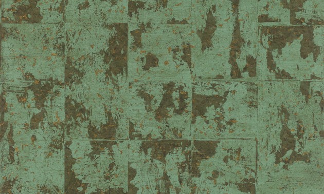 Arte 48040 Les Forets Eclat Aloe - tapeta korkowa z metalizującymi elementami