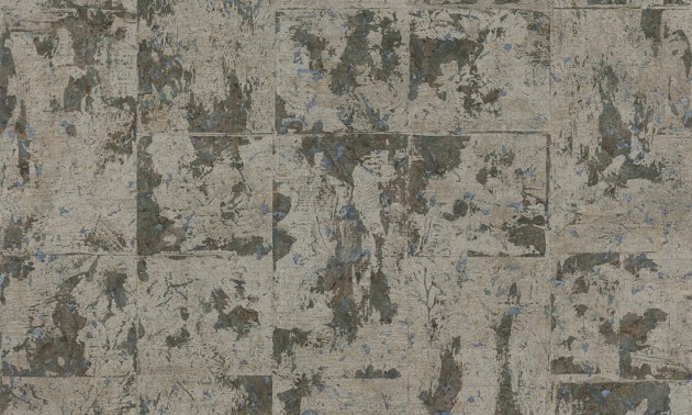Arte 48042 Les Forets Eclat Smoke - tapeta korkowa z metalizującymi elementami