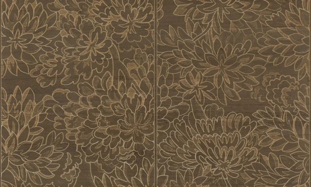 Arte 48060 Les Forets Ajoura Walnut - tapeta w liście