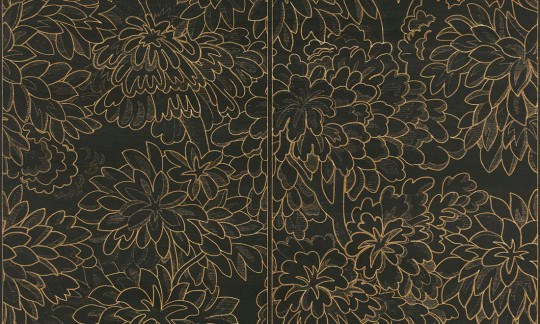 Arte 48062 Les Forets Ajoura Ebony - tapeta w liście