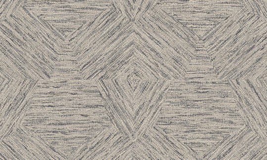 Arte 33043 Antigua Pentagono Taupe - szarobrązowa tapeta o fakturze tkaniny boucle