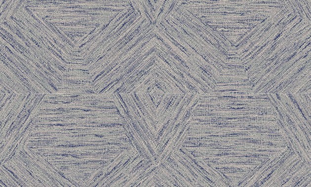 Arte 33049 Antigua Pentagono Denim - jeansowa tapeta o fakturze tkaniny boucle