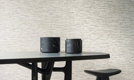 Arte 33051 Antigua Ritorto Oatmeal - półgładka biała tapeta o fakturze tkaniny boucle