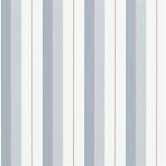 Ralph Lauren PRL020/06 Coastal Papers Aiden Stripe Dark Blue/Red/White - tapeta w paski