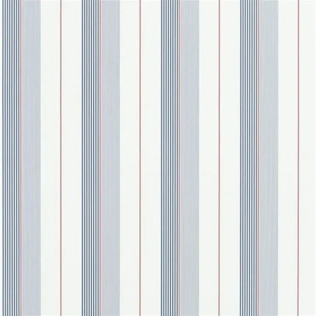 Ralph Lauren PRL020/06 Coastal Papers Aiden Stripe Dark Blue/Red/White - tapeta w paski