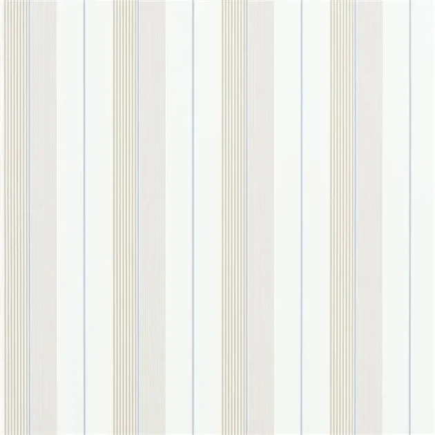 Ralph Lauren PRL020/08 Coastal Papers Aiden Stripe Natural/Blue - tapeta w paski