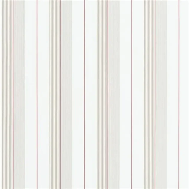 Ralph Lauren PRL020/12 Coastal Papers Aiden Stripe Natural/Red - tapeta w paski