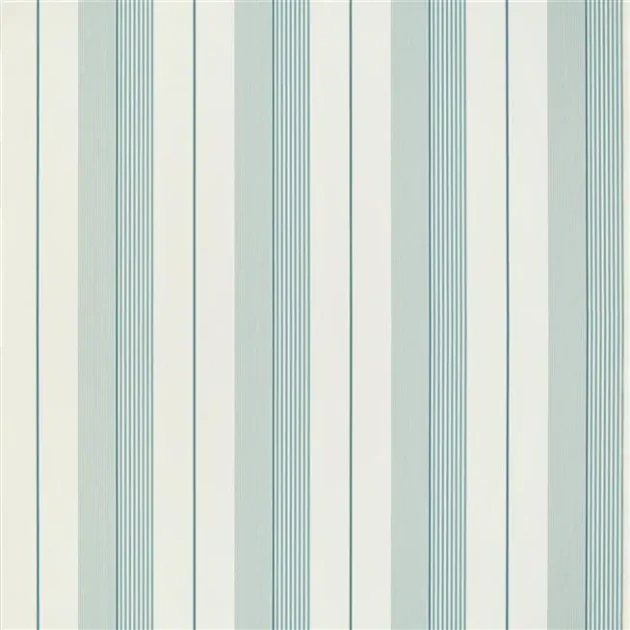 Ralph Lauren PRL020/14 Coastal Papers Aiden Stripe Teal Blue - tapeta w paski