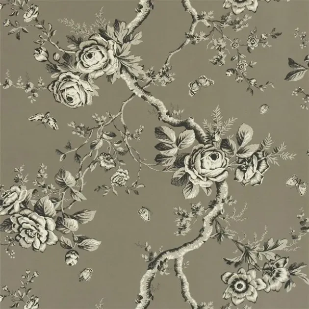 Ralph Lauren PRL027/04 Signature Papers IV Ashfield Floral Gun metal - tapeta botaniczna