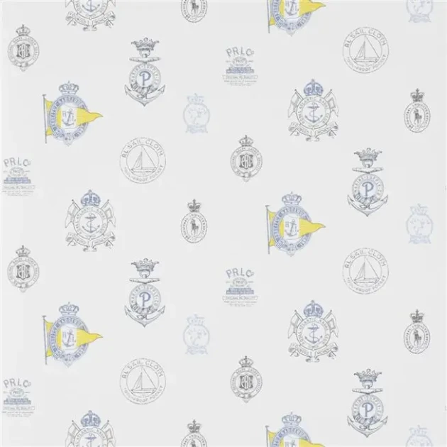 Ralph Lauren PRL032/02 Signature Papers IV Rowthorne Crest Top Brass - tapeta marynistyczna