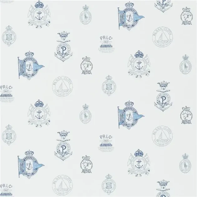 Ralph Lauren PRL032/05 Signature Papers IV Rowthorne Crest Navy - tapeta marynistyczna