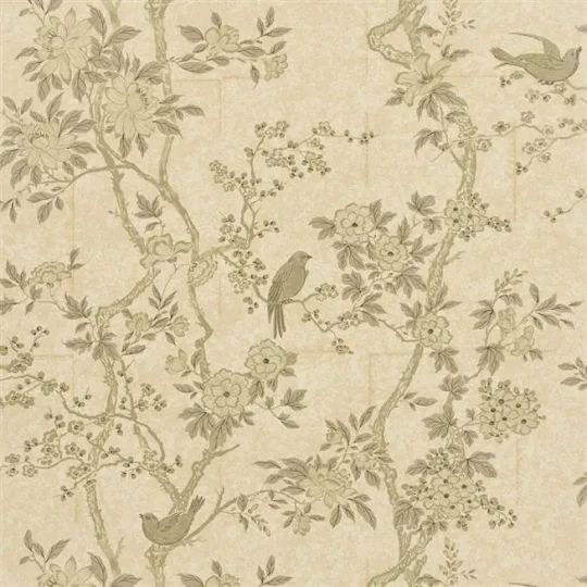 Ralph Lauren PRL048/06 Signature Papers IV Marlowe Floral Prussian Mother of Pearl - tapeta w kwiaty