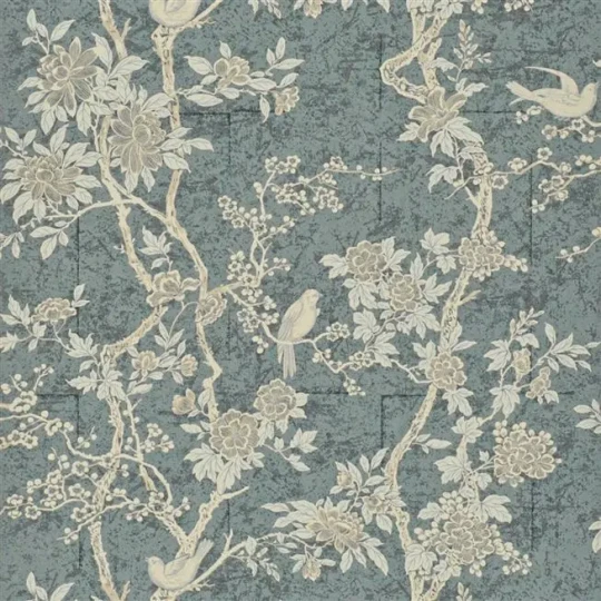 Ralph Lauren PRL048/10 Signature Papers IV Marlowe Floral Prussian Slate - tapeta w kwiaty