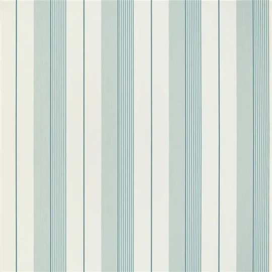Ralph Lauren PRL020/14 Signature Stripe Library Aiden Stripe Teal Blue - tapeta w paski