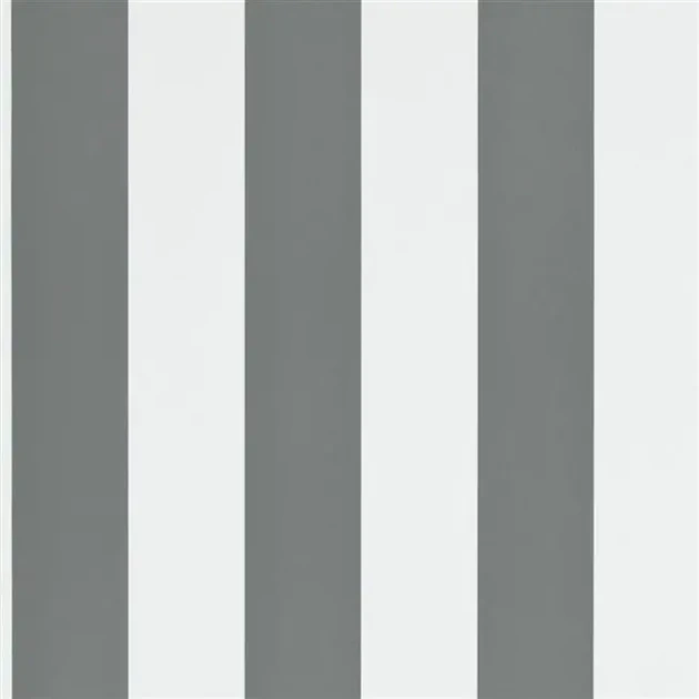 Ralph Lauren PRL026/12 Signature Stripe Library Spalding Stripe Grey White - tapeta w pasy