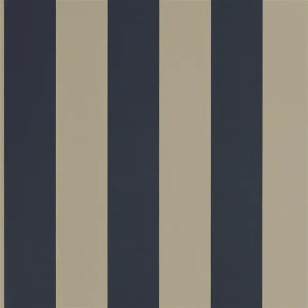 Ralph Lauren PRL026/13 Signature Stripe Library Spalding Stripe Dark Blue/Sand - tapeta w pasy