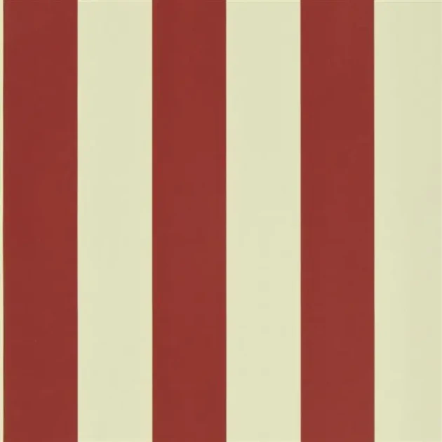 Ralph Lauren PRL026/18 Signature Stripe Library Spalding Stripe Red/Sand - tapeta w pasy