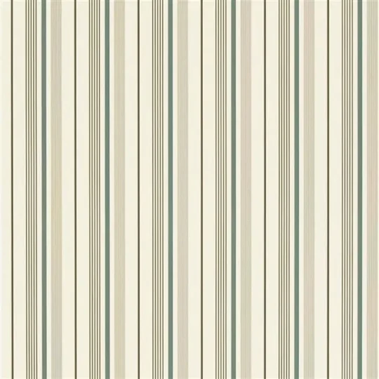Ralph Lauren PRL057/02 Signature Stripe Library Gable Stripe Paecock - tapeta w pasy