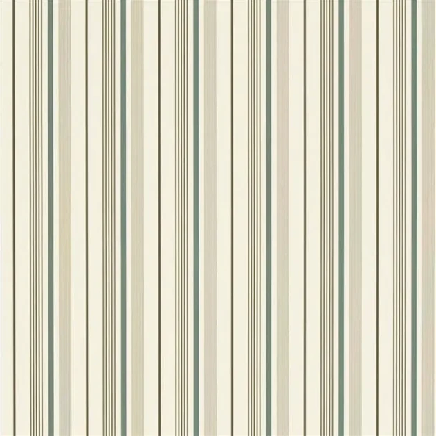 Ralph Lauren PRL057/02 Signature Stripe Library Gable Stripe Paecock - tapeta w pasy