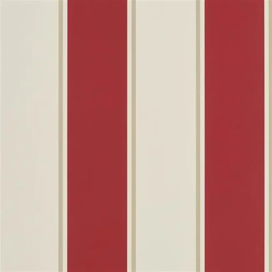 Ralph Lauren PRL703/08 Signature Stripe Library Mapleton Stripe Vermilion - tapeta w pasy
