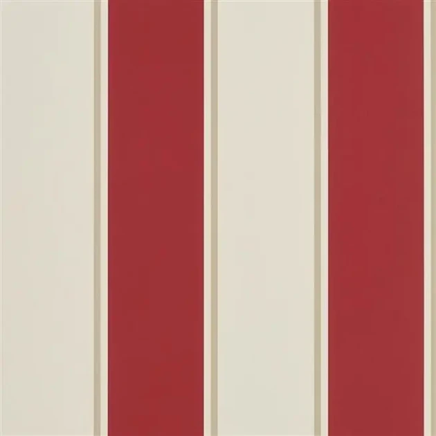 Ralph Lauren PRL703/08 Signature Stripe Library Mapleton Stripe Vermilion - tapeta w pasy