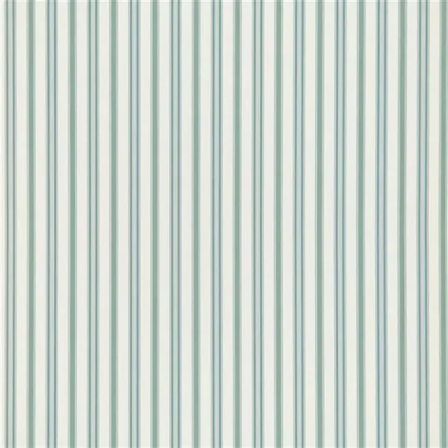 Ralph Lauren PRL709/08 Signature Florals Basil Stripe Teal Blue - tapeta w pasy