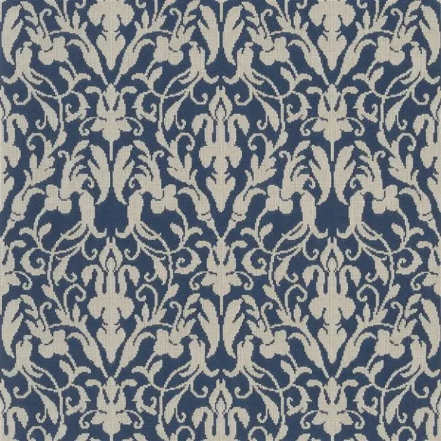 Ralph Lauren PRL5003/01 Signature Loft Speakeasy Damask Indigo - tapeta w adamaszek