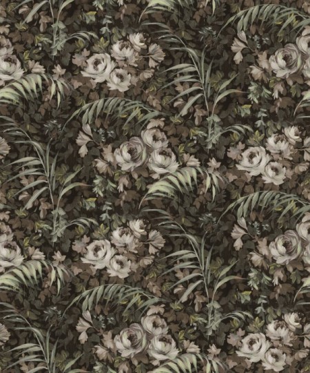 Rebel Walls R19208 Vintage Brocade Dazzling Foliage Sand - mural roślinny