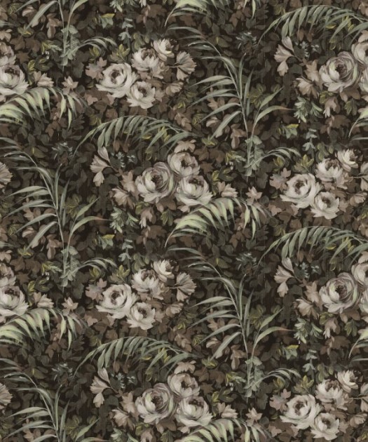 Rebel Walls R19208 Vintage Brocade Dazzling Foliage Sand - mural roślinny